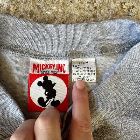 Minnie Mouse Disney Mickey Inc. Embroidered Women's Crewneck - M - Picture 3 of 3